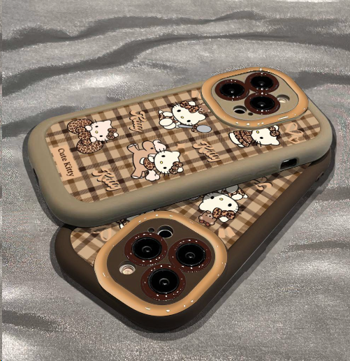 Cute Lattice Bow Silicone Phone Case